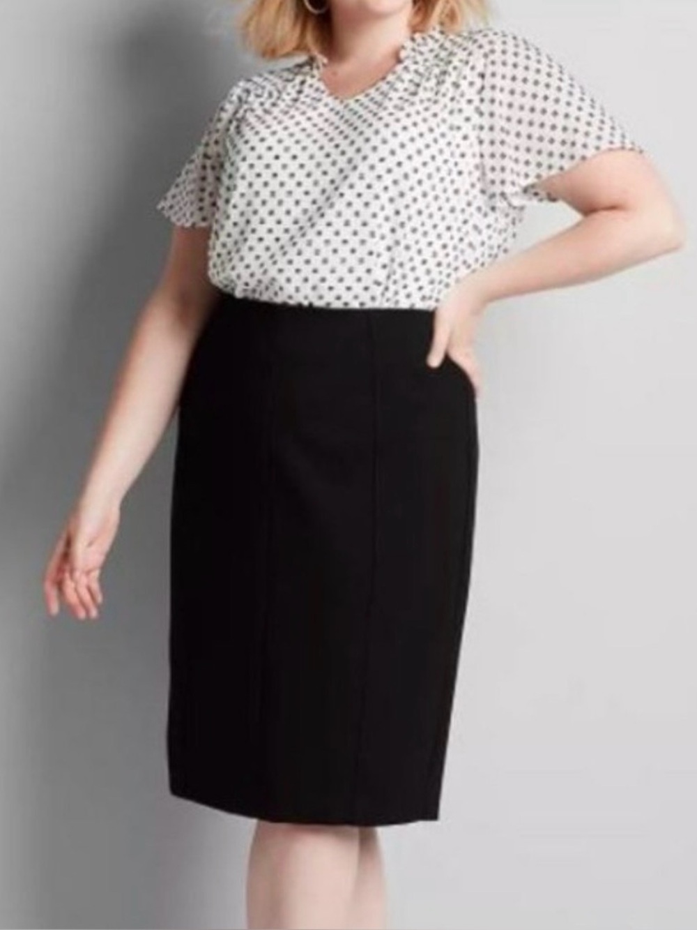 Lane Bryant Classic Black Pencil Skirt - NWT Size 24